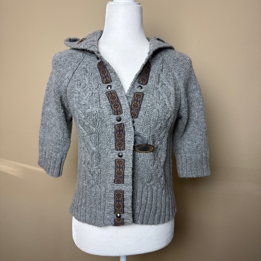 American Rag Cie Grey Knit Cardigan Size Small